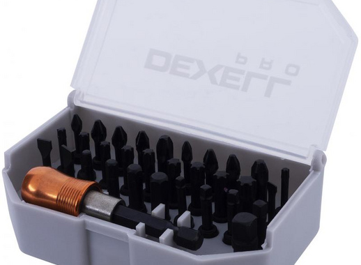 Набор бит универсальный Dexell Pro, 32 шт.